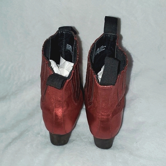 Jeffrey Campbell Metallic Western Ankle Boots Size 7 - Picture 2 of 16